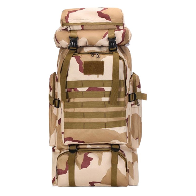 80L Large Capacity Waterproof Camouflage Hiking Bag Casual Tactical Backpack Outdoor Sports Hiking Backpack