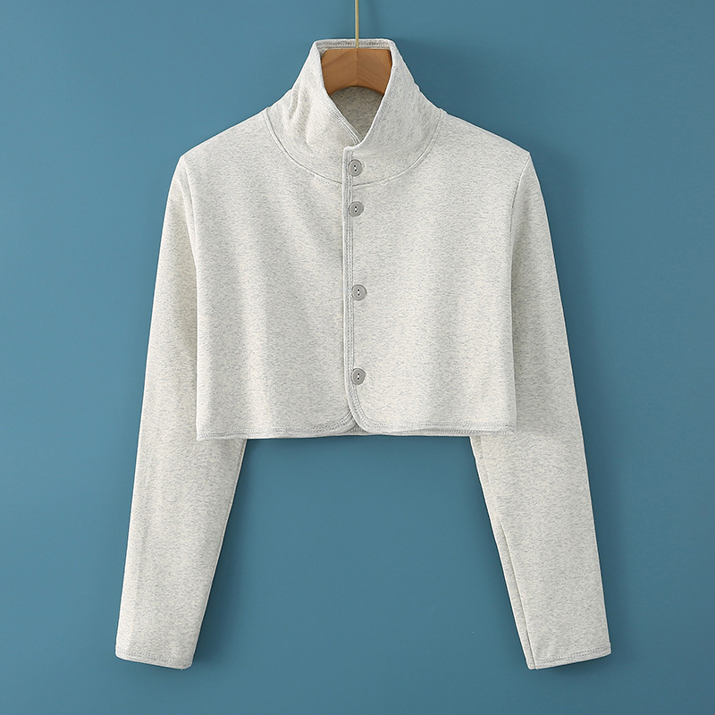 Long sleeve shoulder protection waistcoat sleeping cervical support artifact female confinement shawl clothes air-conditioned room warm cold-proof spring and autumn thin