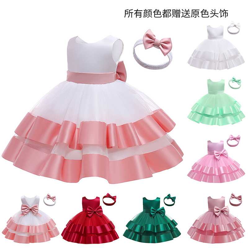 童装童裙女童裙蓬蓬裙周岁满月公主裙连衣裙girl dress演出礼服