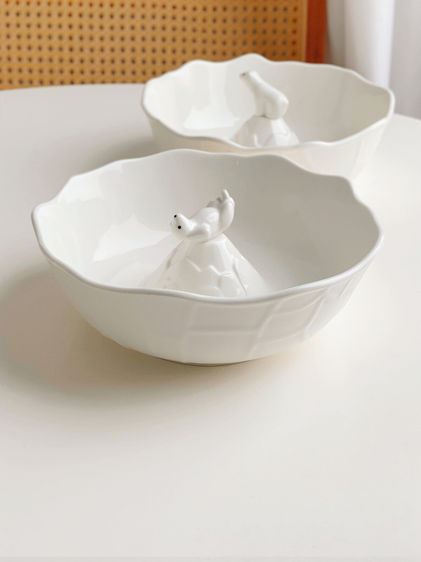 日本式insホッキョクグマの陶磁器の碗の皿のかわいい楕円の円盤のサラダのデザートの食器のセットの麺の碗のご飯の碗のスープの碗|undefined