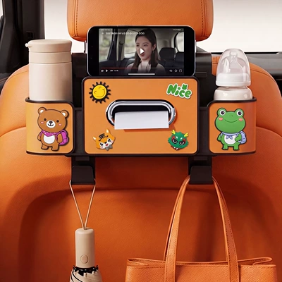 holder, cartoon design, Car tissue box/set - little-bear-frog-4th-generation-orange
