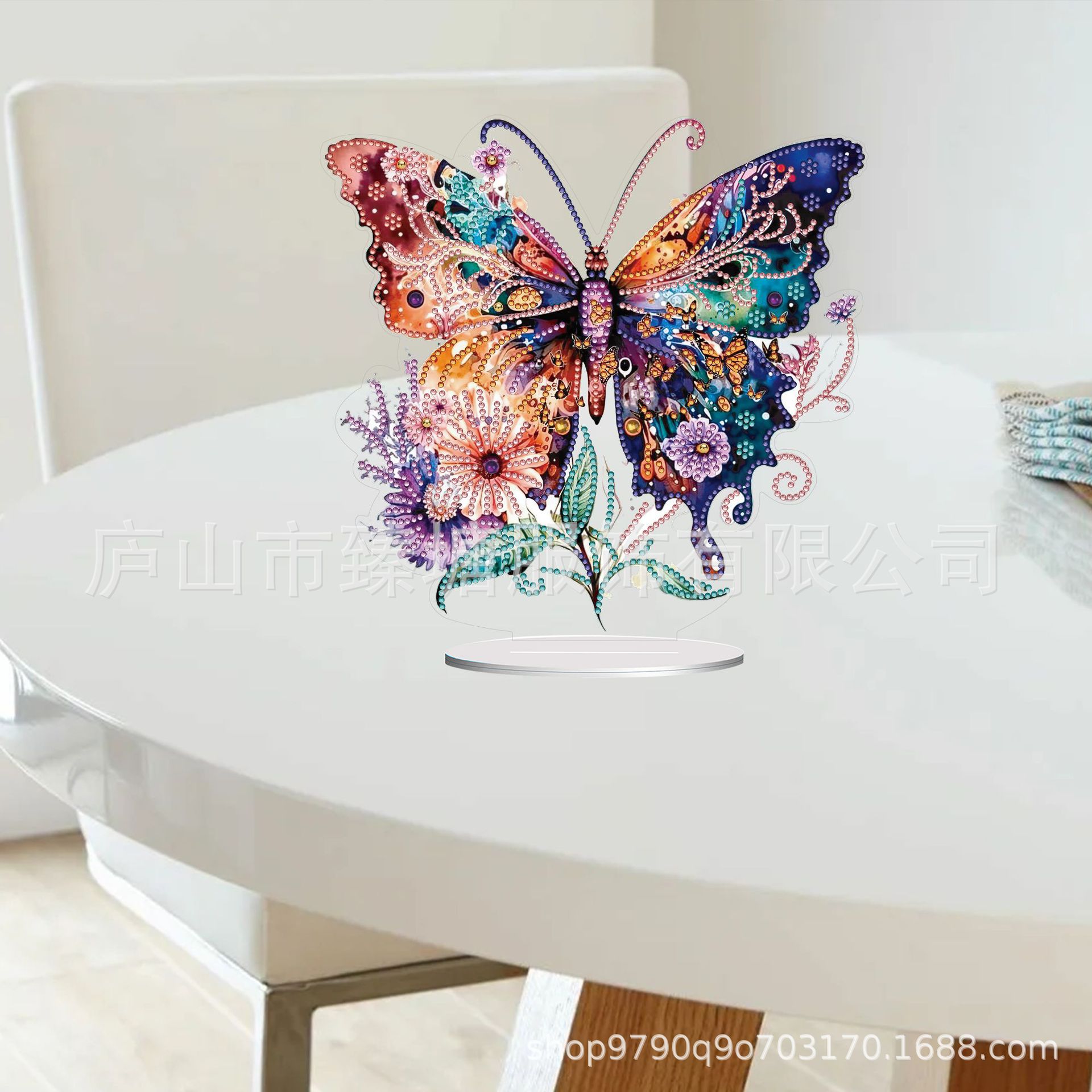 Diamond painting diy handmade diamond cross-border wholesale modern living room bedroom study butterfly ornaments