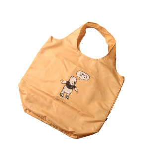 Polyester Foldableing Shopping Bag Vest Bag Nylon Waterproof Satchel Storage Bag Can Be Printed with Logo