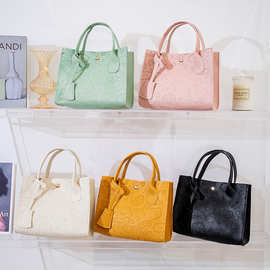 tote bags韩版女包工厂直销2023women bag大容量手提包压花斜挎包