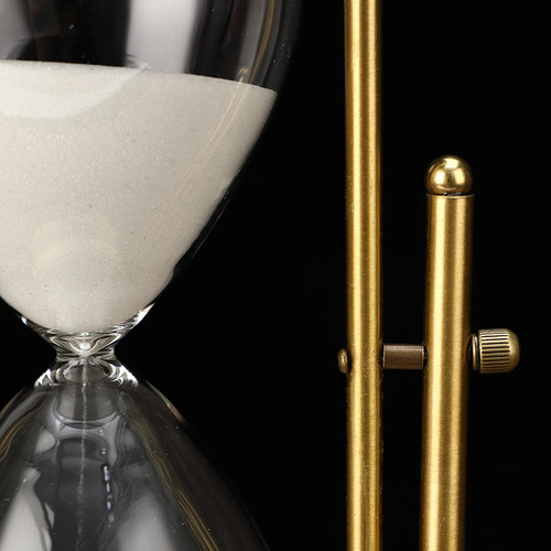 Retro Metal European Style Rotating Hourglass Creative Decor Home Living Room Study Gift Hourglass Timer 60 Minutes