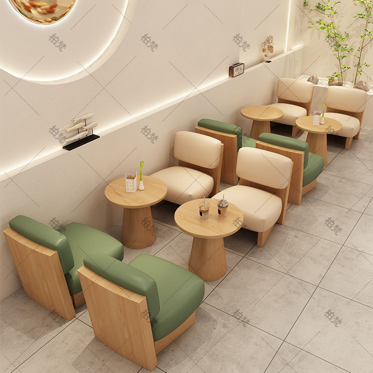 Mesa y silla de café y té de leche combinación de una mesa y dos sillas sofá casual de recepción comercial de negociación silla de sala de estar