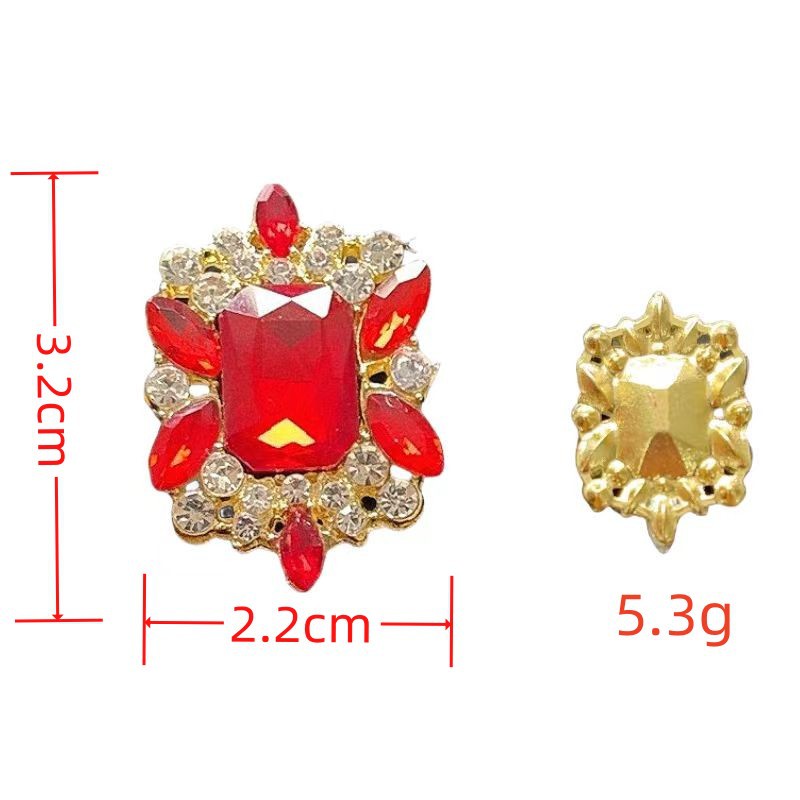 Accesorios de joyería de diamante cuadrado de alta calidad transfronteriza DIY material de perforación de alta calidad
