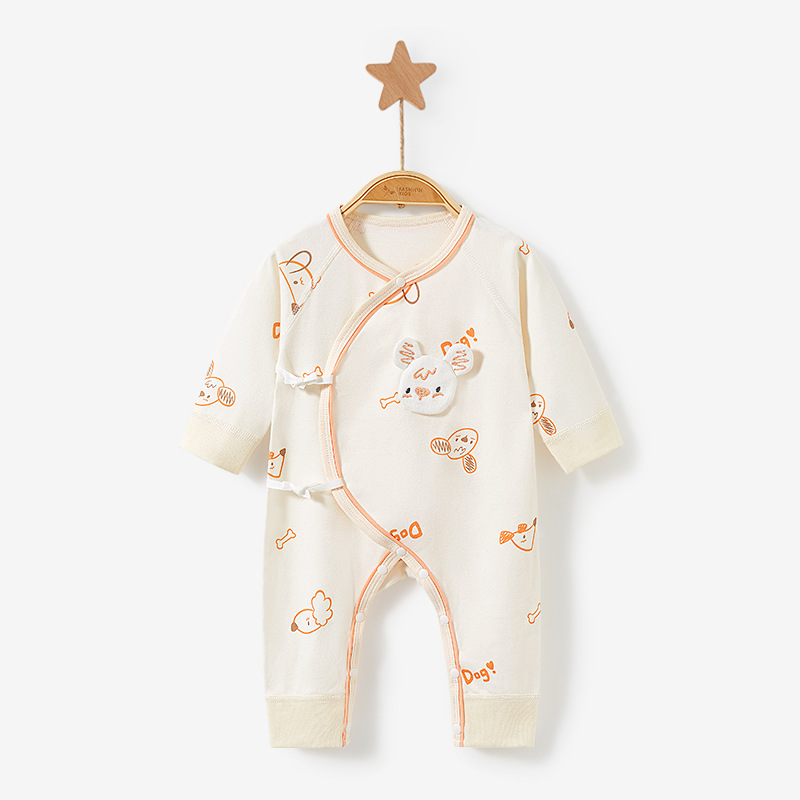 Ropa de bebé recién nacido para primavera, otoño e invierno, algodón puro, 0-3 meses, pelele cálido, mono para bebé recién nacido. image 8