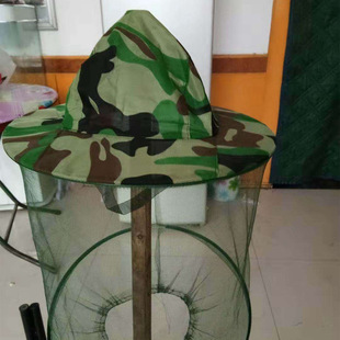Beekeeping hat manufacturers directly supply outdoor camouflage shawl hat field mosquito bee hat jungle hat a generation of hair