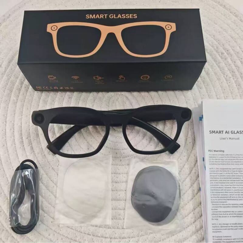 CY03 Smart Glasses 800W Pixel Photo Video Recording Audio Video Call AI Translation WIFI Transmission Reverse Charging CY03 Smart Glasses 800W Pixel Photo Video Recording Audio Video Call AI Translation WIFI Transmission Reverse Charging