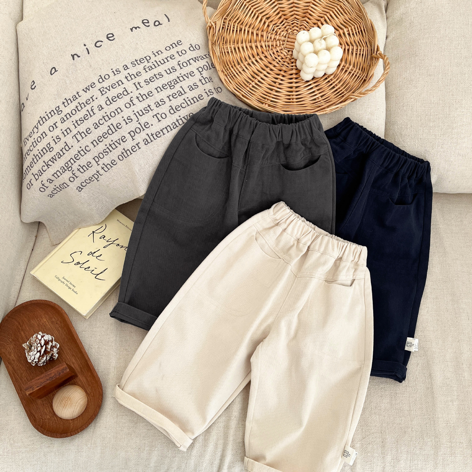 Children's autumn spring casual trousers for boys