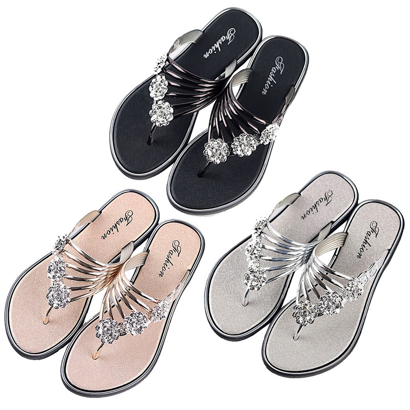 Flip-flops Sandals For Women Lightweight Flat Summer Slippers_voghion.com