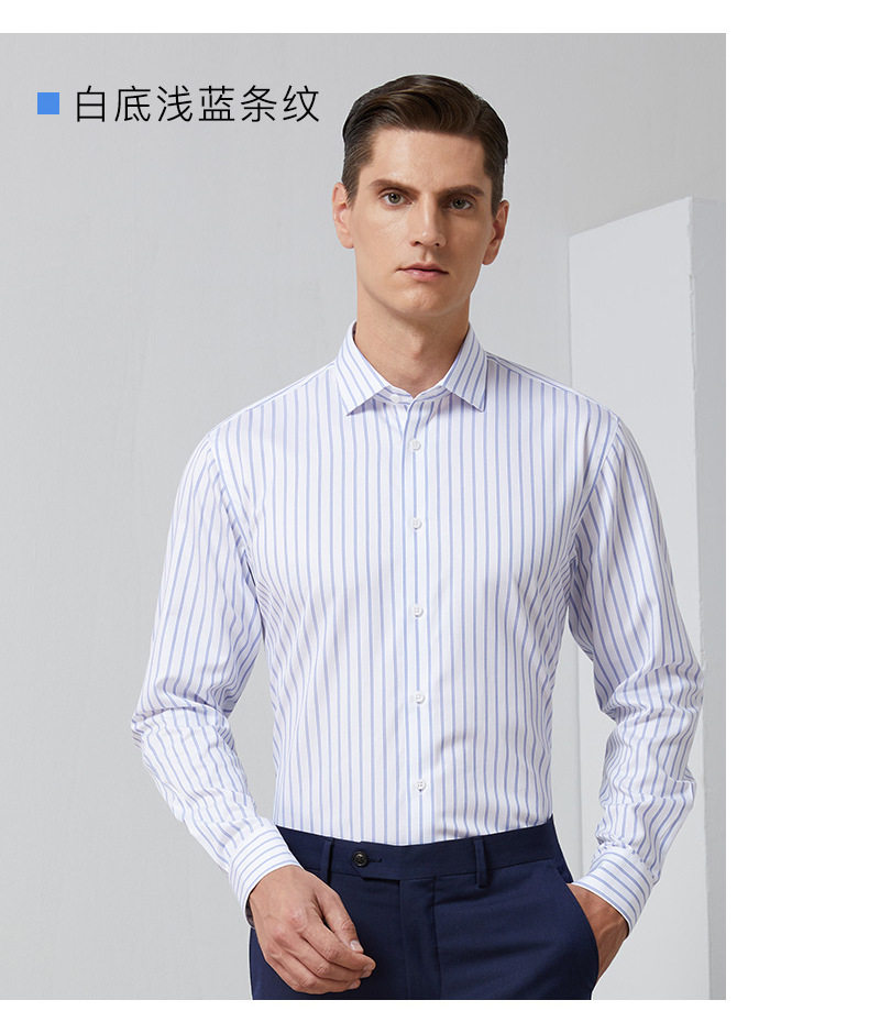 Áo sơ mi nam dài tay cotton 100% kẻ sọc chống nhăn cao cấp — Caro Xanh-Dài tay-Nam, Nền Trắng sọc đỏ-dài tay nam, Nền Xanh sọc trắng-dài tay nam, Đế trắng xanh đen lưới nhỏ dài tay nam chi tiết 19