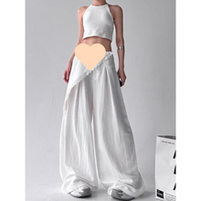 今年流行春季女装高腰显瘦2025直筒裤休闲宽松bf百搭垂感阔腿长裤