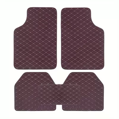 Universal Foot Pad floor mats 5-piece set - burgundy-colored-rice-noodles