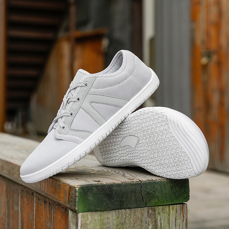 Nuevos zapatos casuales transfronterizos de cabeza ancha descalza con suela suave antideslizante zapatos deportivos transpirables para caminar zapatos de ejercicio para correr en bicicleta