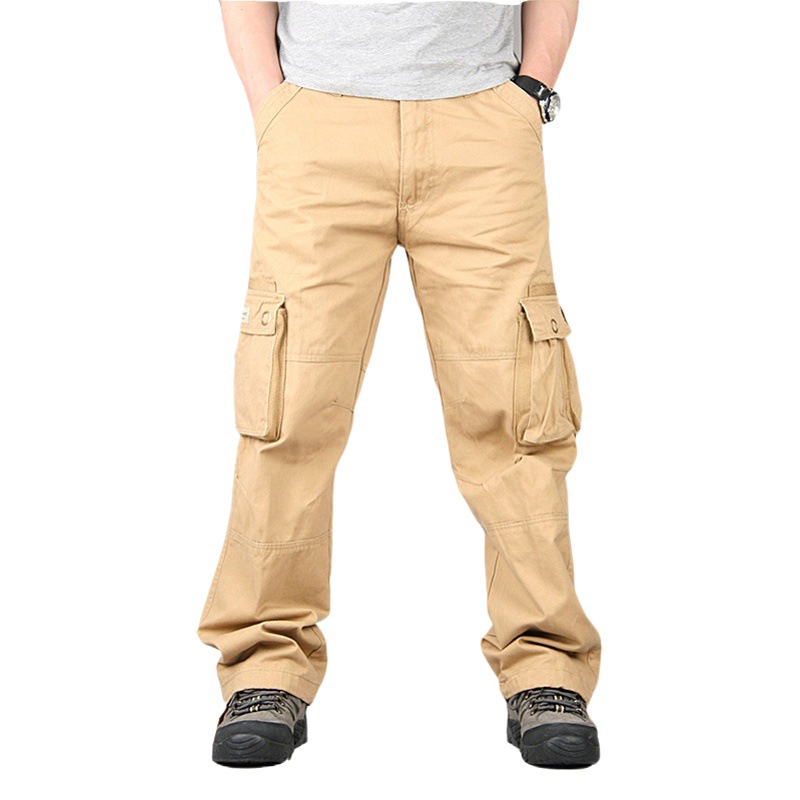 Nuevos pantalones de cinta gruesa pantalones casuales de algodón sueltos extra grandes pantalones de los hombres
