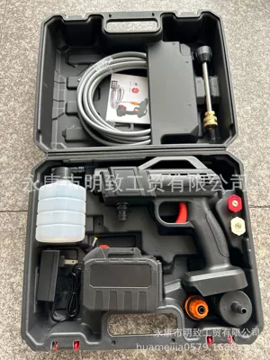 Portable car washer, Car Washing Machine Household Rechargeable Cleaning - black-15-cells-1-battery-1-plastic-box