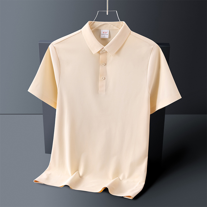 Camisetas POLO de alta gama sin costuras, absorbentes del sudor y transpirables, con LOGO impreso personalizado, ropa de trabajo para oficina corporativa, ropa de trabajo hecha a medida