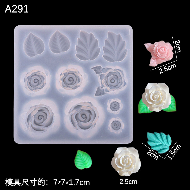 Lotus hoja de loto Rosa planta hoja flor silicona molde creativo hecho a mano epoxi joyería que hace la herramienta