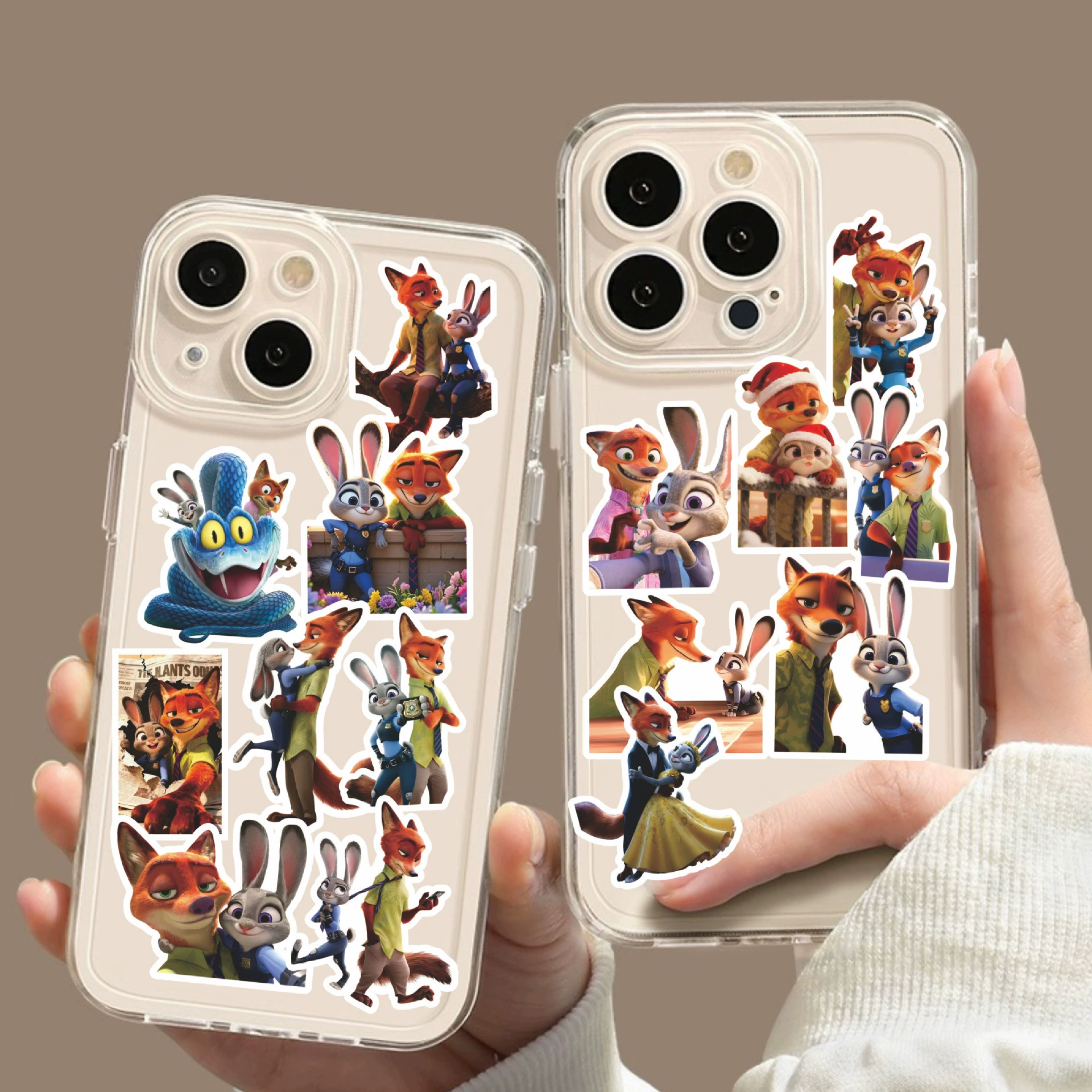 Zootopia 2 наклейки фильм кроссборд хит Ники Джуди мультфильм милый периферийный декор раскраска diy наклейки