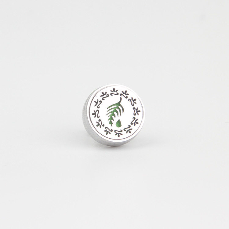 Aromaterapia piedra hebilla fragancia válvula de respiración clip Perfume Aceite Esencial pecho pin hebilla de acero inoxidable logotipo Hong Kong, Macao y Taiwán tiro especial image 10