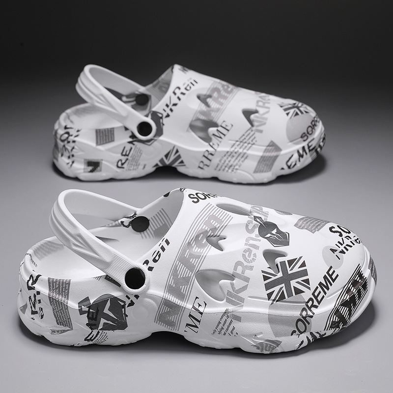 Zapatos de gran tamaño para hombres de verano con zapatillas de balde deportivas casuales sandálias de playa suaves