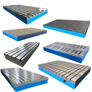 Cast iron scribing inspection welding assembly inspection flat plate measuring platform fitter scribing flat plate T-slot platform