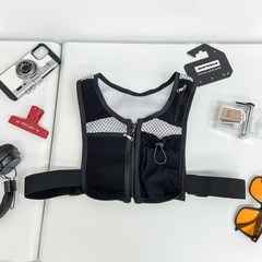 国境を越えたランニングベストは屋外で携帯して水を飲む胸バッグ多機能馬甲ベストバッグ反射ランニングベストバッグ