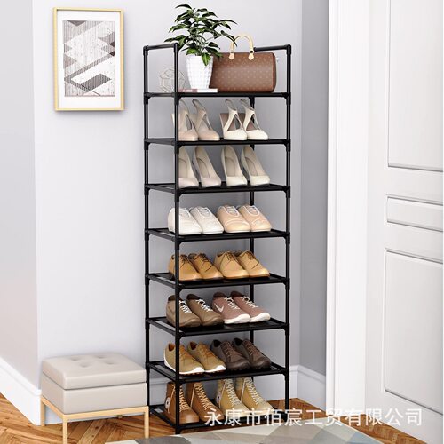 Wholesale Simple Shoe Rack Home Shoe Stand Entrance Combination Dormitory Floor Clothes Rack Minimalist Storage Shoe Cabinet Display Rack