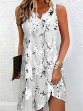 M 13442 Sleeves Floral Dress �ļ�ӡ������ȹ ŷ���羳