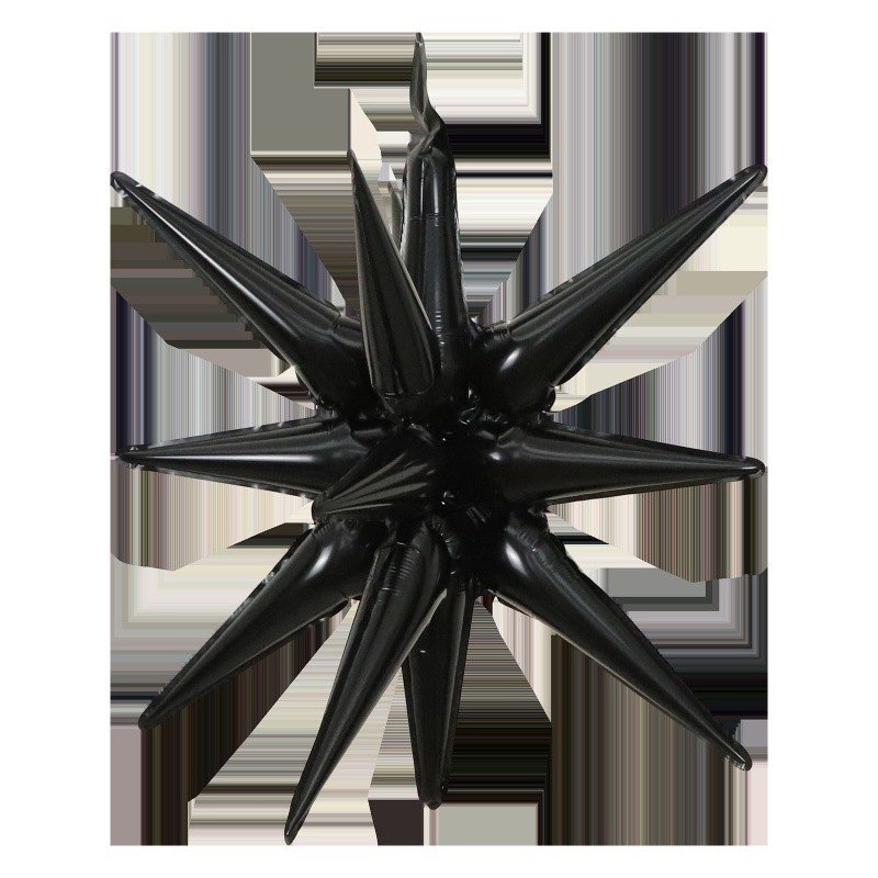 27寸4D连体爆炸星爆炸星 一体水滴气球婚庆生日派对装饰铝膜