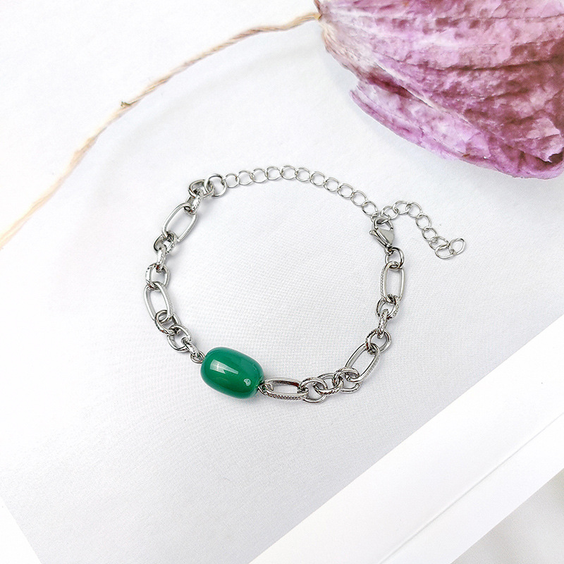 Geometric Simple Style Titanium Steel Bracelets In Bulk display picture 11