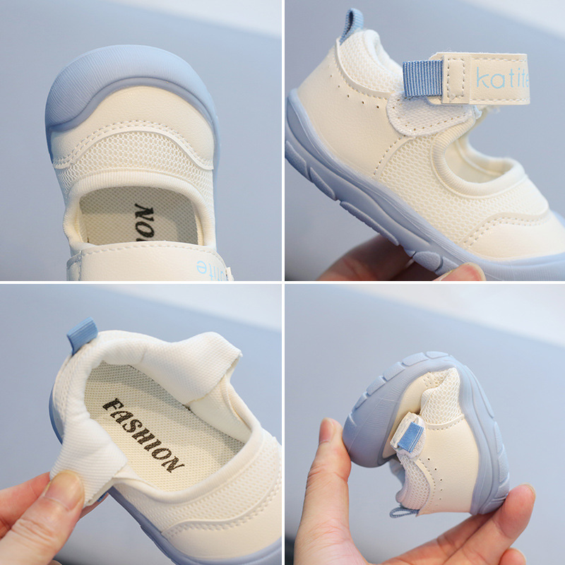 Zapatos de malla de Bebé Zapatos de niño transpirable Zapatos Infantiles Primavera y otoño nuevos zapatos casuales de fondo suave zapatos de las niñas Generación de pelo