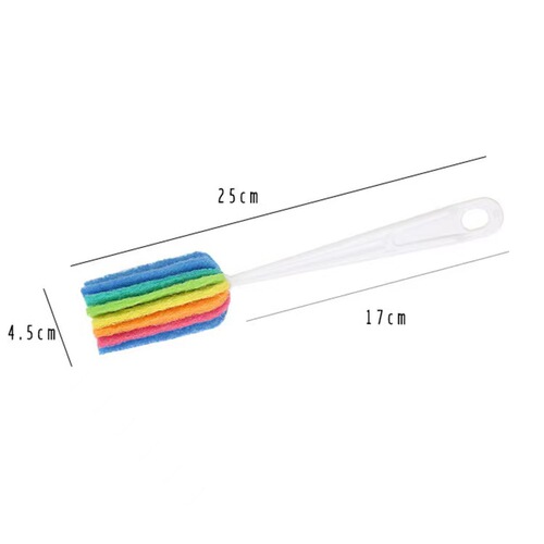 Direct supply of rainbow long-handled cup brush, bottle brush set, cleaning cup rinser, small brush artifact, cup brush, home use