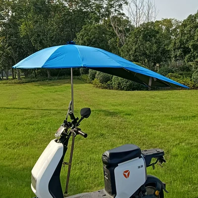 Wholesale, Elektromobil üçün ön şüşə çətiri (günlük) - sky-blue-solid-color-extended-length-vinyl-umbrella-a-stand-default-item
