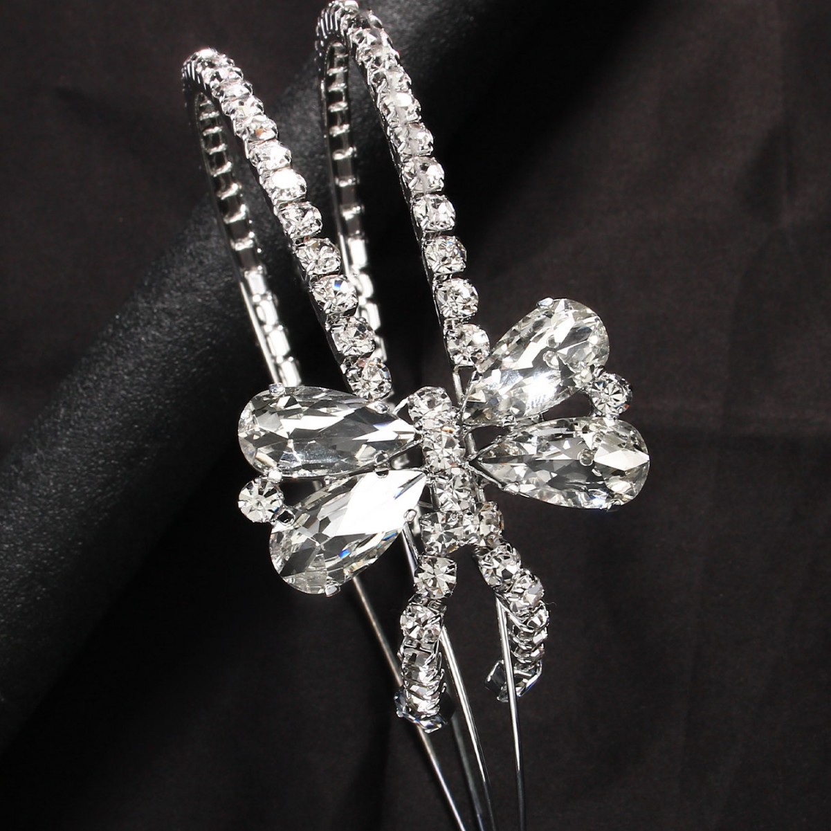 Moda europea y americana de doble arco de cabello de alta calidad diamante princesa cabello de cabello de mujer diaria para llevar al cabo