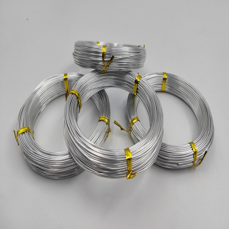 Silver Aluminum Wire 1/1.5/2/3mm Alumina Wire DIY Aluminum Wire Crafts Hand-Shaped Jewelry Wire 5 10m Silver Aluminum Wire 1/1.5/2/3mm Alumina Wire DIY Aluminum Wire Crafts Hand-Shaped Jewelry Wire 5 10m