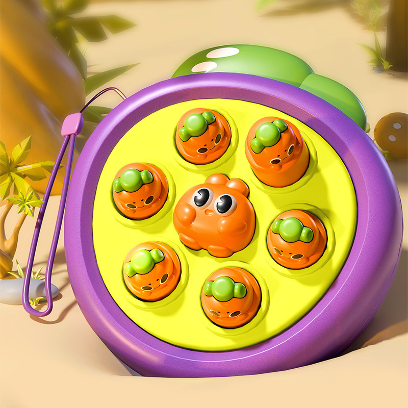 보라색 당근 두더지 잡기