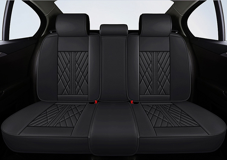 Car Seat Cushion Fully Surrounded by Leather New Car Cushion Seat Cover Four-Season Universal Nappa Leather Special Cushion Car Cover