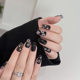 Pre-Made Nails with a Vintage Floral Design, 30-Piece Set with a Luxurious and High-End Feel, Popular on Social Media