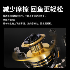 跨境热销全金属线杯纺车轮路亚渔轮批发微物矶钓渔轮全金属纺车轮