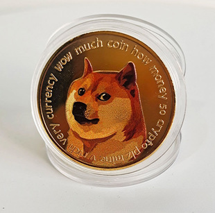 Dog coin foreign currency Bitcoin Bit virtual currency DOGE commemorative coin dog coin virtual currency metal crafts