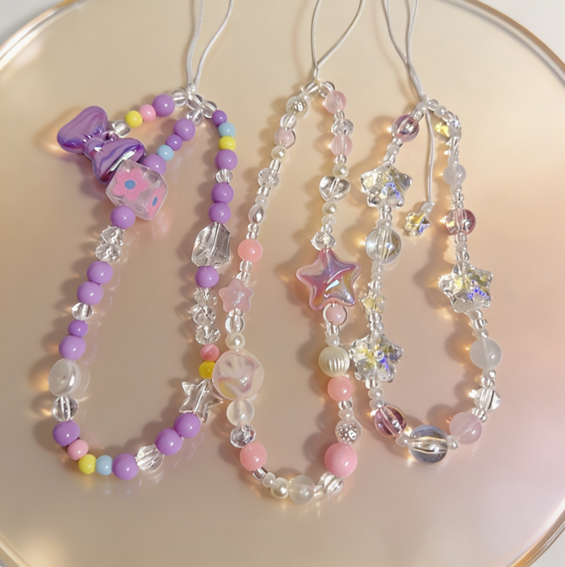 Torta Little Sweetheart Original Design Spring Cherry Blossom Pink Clear Mobile Phone Lanyard Mobile Phone Chain Ccd Camera Chain for Women Torta Little Sweetheart Original Design Spring Cherry Blossom Pink Clear Mobile Phone Lanyard Mobile Phone Chain Ccd Camera Chain for Women