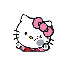 卡通KT猫Hello Kitty汽车贴纸撞打玻璃贴花乙烯基贴纸