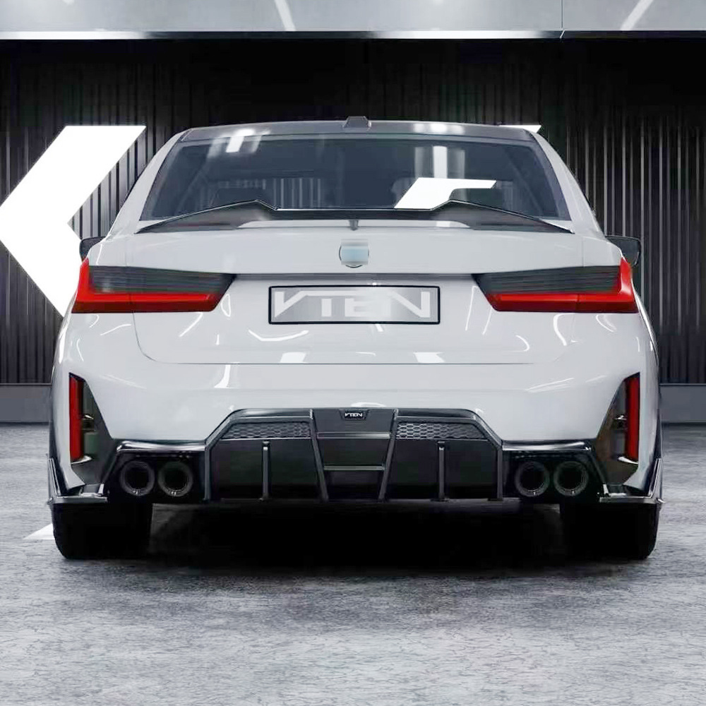 Suitable for BMW 3 Series G20G28 late LCI modified with VTEN second-generation rear lip V2 rear spoiler small body kit and tailpipe