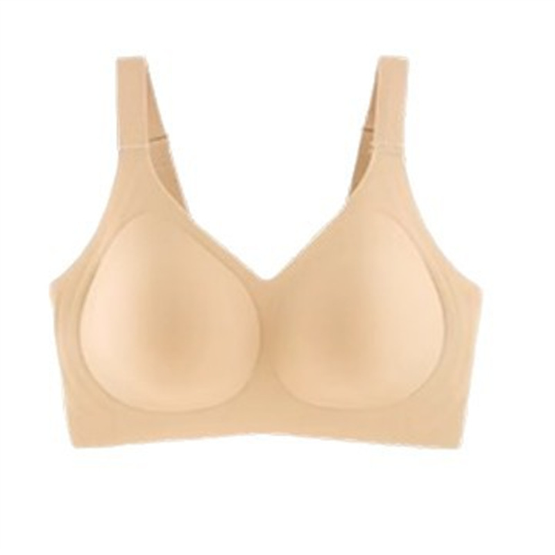 大きな胸が小さく見えるシームレスな女性用下着、フルカップ、夏用の薄いスタイル、リフティング、たるみ防止、副胸の縮小、太いmmのシェイプブラ|undefined