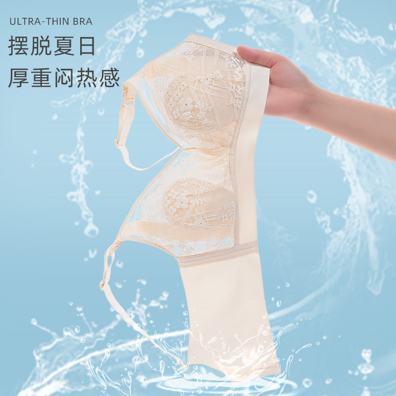 Maternity Nursing Bra for Large Busts, Thin Lace, Plus Size, Wireless, for Breastfeeding during Pregnancy