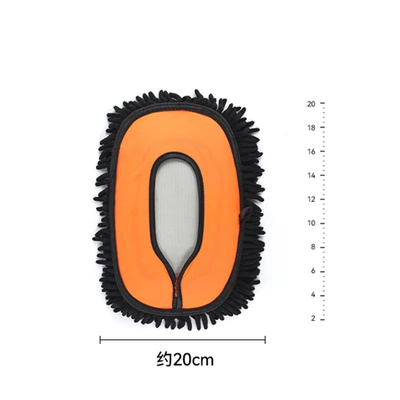Chenille Soft Bristle Brush, Special Tool for – Car cleaning tools - black-and-orange-replacement-brush-set