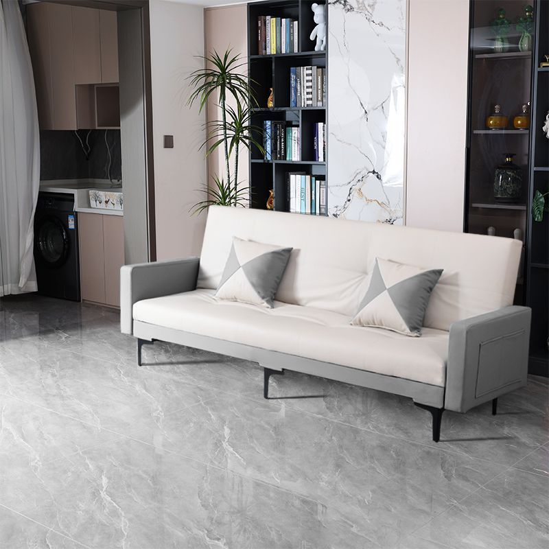 Light gray and off-white [three-proof cat scratch leather] titanium steel legs)